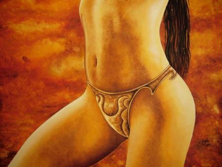 Spártai lány II / Spartan girl II Olajfestmény, kasírozott festővászon. Ár: 120.000 HUF Festő: Angyalos László lastangelheart@gmail.com